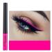 DekRion Liquid Eyeliner  Matte Colored Eyeliners  Rose-Red Eyeliner  White Black Red Brown Green Purple Waterproof High-pigmented Colorful Eyeliners Eye Makeup (11Rose-Red)