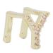 Hip Hop Tooth Brace Fake Teeth Decoration Durable Brass Electroplated Birthday Gift for Hip Hop Fans (Gold) Y Gold