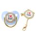 Non-Toxic Blue Baby Pacifier Set with Chain Clip | Perfect for Photo Shoots | International Shipping - Buy Online on SooperMarket.com