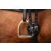 Equinate Safety Stalk Belfast 10cm Gold - Anti-Slip Rubber Tread | Stirrup for Adults & Children | Ankle Relief - 2 Pieces - Buy Online on SooperMarket.com
