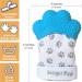 Delight Paw Baby Teething Mitten | Self-Soothing Pain Relief for Babies Over 3 Months | BPA-Free | Mom Designed | Includes Hygienic Travel Bag | 2 Pack Bubbly Blue - Buy Online on SooperMarket.com