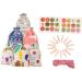 RORPOIR 51pcs Christmas Countdown Calendar Christmas Calendar Pouch Christmas Hanging Halloween Burlap Bag - Buy Online on SooperMarket.com