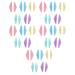 25 Pair Eyelash Lift Tools Lash Lift Rods Made of Silicone Material Fast Drying Versatile Use 5 Sizes Silicone Eyelash Perming Curler Makeup Tools for Eyelashes