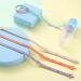 4 Pcs Adjustable Silicone Toy Clips for Baby Pacifier, Feeding Bottle & More - Safety Straps for Stroller, High Chair & Cribs - Buy Online on SooperMarket.com