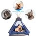 Luxury Pet Teepee Tent with Thick Cushion | Portable & Machine Washable | For Dogs, Cats, and Puppies - Buy Online on SooperMarket.com