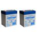 PS-1250 12V 5AH Replacemnt for CSB GP1245-F2 SLA Battery - 2 Pack