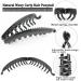Aaiffey Banana Hair Clips for Women - Classic Double Comb Clips Leopard Print Ponytail Holder - Pack of 4 - Buy Online on SooperMarket.com