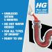HG Drain and Plug Unblocker Effectively Removes Blockages Liquid Cleaner for Blocked Drain Pipes in Sinks or Shower Traps X2 Treatments 1L (Pack of 2) 1 l (Pack of 2) Drain and Plug Unblocker 1 l - Buy Online on SooperMarket.com