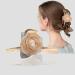 Fuyunohi 2 Pack Large Flower Claw Metal Barrettes | White+Champagne Mesh Rose Hair Clips for Women | Stylish Hair Accessories for Thick Hair - Buy Online on SooperMarket.com