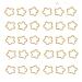 20/30 PCS Hair Beads Dreadlocks Hair Jewelry Women Braiding Hair Rings Clips Accessories Metal Cuffs Decoration A 30PCS