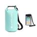 Haimont Waterproof Dry Bag Floating Dry Sack Roll Top Dry Backpack for Kayaking Rafting Boating SUP Fishing with IPX8 Waterproof Phone Case Aqua Green 10L Aqua Green 10L