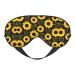 SSIMOO Cute Sunflower Soft Sleep Eye Mask Female Breathable Eye Patch Perfect for Travel and Relaxation Black