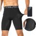 Lixada Men's Performance Sports Baselayer Shorts - Cool Dry Tights for Active Workouts - Large Black & Black Camouflage & Green Camouflage - Buy Online on SooperMarket.com