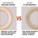 Ruby 8-Piece Natural Wooden Bite Rings | Eco-Friendly Baby Teething Toys & Handicraft Tools ( 70mm) - Buy Online on SooperMarket.com