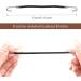 24 Pieces Stretch rope hair hooks pill hair hooks double hook hair rope hair coiffure hooks Ponytail Hooks Elastic Bands Hair Styling Hair Bungee Cords With Hooks Elastic Black + Coffee + Apricot - Buy Online on SooperMarket.com