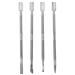 Lukasz 1 Set of 4 Removal Tool for UV Manicure Cuticle Cutter (4 Pieces Silver)
