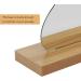 Delicate Irregular Acrylic Makeup Mirror Aesthetic Desktop Mirror with Durable Wooden Base for Men Women Portable Lightweight Cosmetic Mirror for Home Bathroom Travel - Buy Online on SooperMarket.com