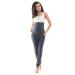 Purpless Maternity Pregnancy Over Bump Support Joggers Comfortable Trousers for Pregnant Women 1307 10 Navy Melange