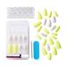 KISS Gel Fantasy In Your Eyes Long Length Gel Nail Kit | Press-On/Glue-On Nails with Pink Gel Glue | 24 Mega Adhesive Tabs & Manicure Tools Included - Buy Online on SooperMarket.com