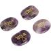 Earth Air Fire Water Stones Triangular Crystals Symbols Flake Reiki Oval Stamps (Purple) - Buy Online on SooperMarket.com
