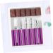 POPETPOP 2 Sets Nail Art Equipment Nail Bits Nail Drill Bits for Acrylic Nail Polish Accessories Drill Bits for Nails Manicure Drill Bits Pedicure Bits Nail Gel Electric Head Purple 6.5x5.5cmx2pcs Purplex2pcs - Buy Online on SooperMarket.com