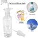HTHL 4 PCS Set 100ML Spray Bottles Plastic Transparent Mist Spray Bottles with 2 Funnels and 1 Sheet Label Empty Travel Atomiser Refillable Liquid Containers for Perfume Cosmetic and Liquids Clear - Buy Online on SooperMarket.com
