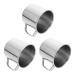 VORCOOL Kids Stainless Steel Mug with Handle 3Pcs Extra Small Tea Cups Coffee Mugs Camping Mugs Unbreakable Milk Drinking Cups