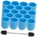 Healeved 1 Set Nail Color Sand Cap Nail Polishing Tool Replaceable Sanding Cap Nail Files Nail Tools Nail Art Accessories Nail Art Tool Nail Drill Bit Caps Nail Sanding Caps Exfoliating 2x1.5cm Blue 1