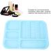 HUSHUI Oral Instrument Tray - Divided Plastic Holder for Dental Tools | Healifty Blue Compartment Tray for Efficient Organization - Buy Online on SooperMarket.com