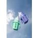 Glass Sippy Cup Set for Toddlers - 5oz - Spill-Proof Silicone Straw - Mint Green & Indigo Purple - BPA-Free - Buy Online on SooperMarket.com