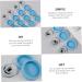 12 Pcs Mold Silicone Cupcake Small Stainless Steel Bowls International Chess Doll Bath Tub Silicone Baking Silicone Chess Moulds Baking Fondant Fudge Baking Tools Silica Gel 3.5X3.5X0.8CMx2pcs Bluex2pcs - Buy Online on SooperMarket.com
