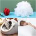 200g Premium White Recycled Polyester Fiber Fill - Polyfill Stuffing for Pillows, Dolls, and DIY Home Decor - Buy Online on SooperMarket.com