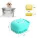 ELEGX Pet Grooming Bath Massage Brush with Soap Dispenser - Yellow - Buy Online on SooperMarket.com