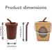 Silicone 6 Oz Straw Cup in Almond | Spill-Proof & Non-Slip | Dishwasher Safe - Buy Online on SooperMarket.com