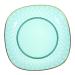 COOLHIYA Fruit Tray Glass Food Container Food Tray Terrarium nut Serving Tray Dessert Bowl Salad Bowl Counter Green 23.5X23.5X6CM