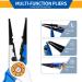 SOUFORCE Spring Bearing Fishing Pliers: Multi Functional Tool with Sheath & Anti-Lost Rope for Saltwater Fishing - Hook Remover, Line Cutter, Crimp, Split Ring Tool - Buy Online on SooperMarket.com