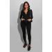 Prettypgarden Women's Two Piece Tracksuit Set - Zipper Hoodie Jacket with Sweatpants, Sweat-wicking Jogger Workout Set - Black (Medium) - Buy Online on SooperMarket.com