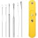 ZELLYA 6-Piece Earpick Set for Adult Home Use | Portable Keychain Spiral Ear Picking Tools - Green - Buy Online on SooperMarket.com