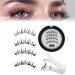 Lumentes Magnetic Eyelashes Lumentes Magnetic Lashes Magnetic Eyelashes Without Eyeliner Reusable Magnetic Eyelashes with Applicator No Glue or Liner Needed (Color : CHN2-4)