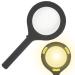BIOS Living COB LED Magnifying Glass 3X Magnification Bright Uniform Consistent Illumination Perfect for Reading Fine Print Easy On/Off Non-Slip Rubber Handle Lens Size: 3.25 /8.3 cm