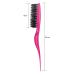 Boar Bristle Teasing Hair Brush Set for Women Men - Salon Quality Styling Comb Set in Fuchsia and Purple - Buy Online on SooperMarket.com