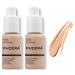Aquapurity Phoera Full Coverage Foundation Soft Matte Oil Control Concealer 30ml Long Lasting Flawless Cream Smooth (2 PCS 103 WARM PEACH) 2 PCS 103 WARM PEACH 1 count (Pack of 1)
