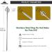 Campingmoon Dog Tie Out Stake 360 Swivel Heavy Duty Strongest Dog Anchor Spike for Tie-Out Cable Chain in Yard or Camping - Buy Online on SooperMarket.com