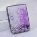 Mollensiuer 2Pcs Folding Double-Sided Glitter Handheld Pocket Mirror - Portable Travel Makeup Mirror for Pockets, Bags, and Travel - Purple - Buy Online on SooperMarket.com