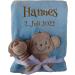 Wuff-Dogsworld Personalized Baby Blanket | Custom Name Embroidery & Gift Set - Baby Rattle or Socks for Baptism & Birth (Boy/Girl) - Buy Online on SooperMarket.com