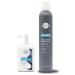 KERACOLOR Kit of 3-in-1 (Cleanse + Conditioner + Color) Silver Blue Semi-Permanent Hair Dye and Finishing Hair Spray 10oz
