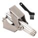 Manual Nose Hair Trimmer Manual Nose Hair Remover R Shaped 360 Degree Rotarys 12 Edged Blade Stainless Steel Nose Hair Trimmer