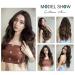 KooKaStyle Clip in Long Wavy Synthetic Hair Extension 20 Inch 4PCS Balayage Dark Brown to Chestnut - Thick Double Weft Hairpieces for Women - Buy Online on SooperMarket.com