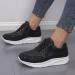 ZBYY Women's Non-Slip Breathable Hidden Sneakers, Size 10.5 - Black Walking Shoes for Gym Fitness - Buy Online on SooperMarket.com