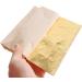KINNO Gold Leaf Sheets 100 pc - 5.5 Gold Foil Paper for Arts, Crafts, Painting, Gilding, Slime, Nail Design, Furniture Decoration - Includes Brushes as Gifts - Buy Online on SooperMarket.com